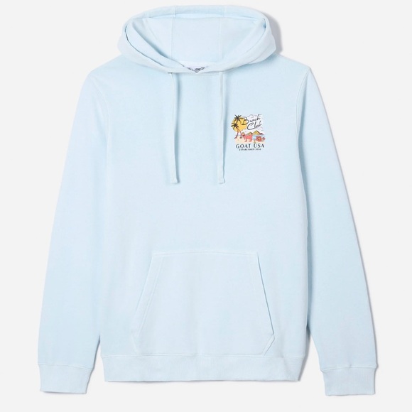 GOAT USA. Beach Club Hoodie. Adult Size X-Small Unisex. Excellent condition. - Picture 2 of 4